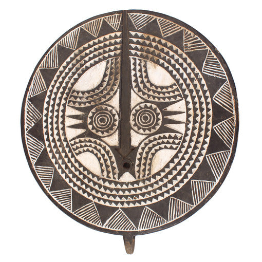 Giant 34" Baoule Shield from Ivory Coast