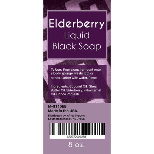 Elderberry Liquid Black Soap